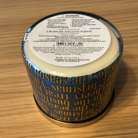 Bath & Body Works 3 Wick Candle. Crunchy English Toffee. - Picture 3 of 3